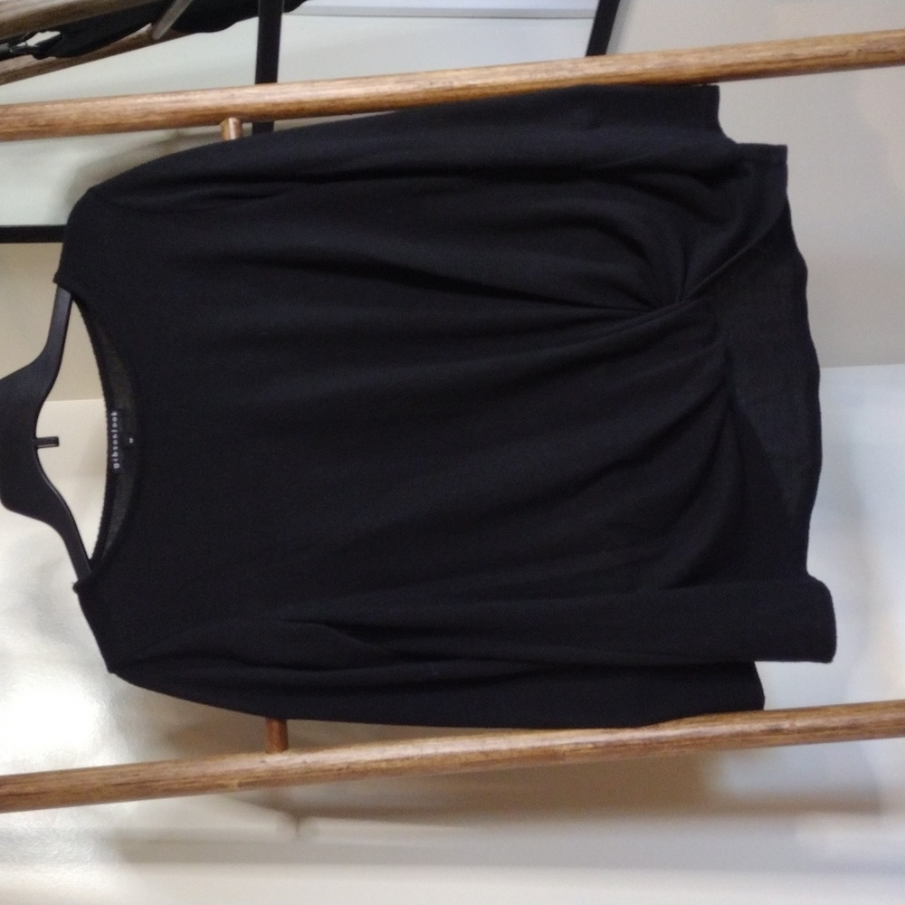 Gibsonlook Size Medium Black Long Sleeve Top